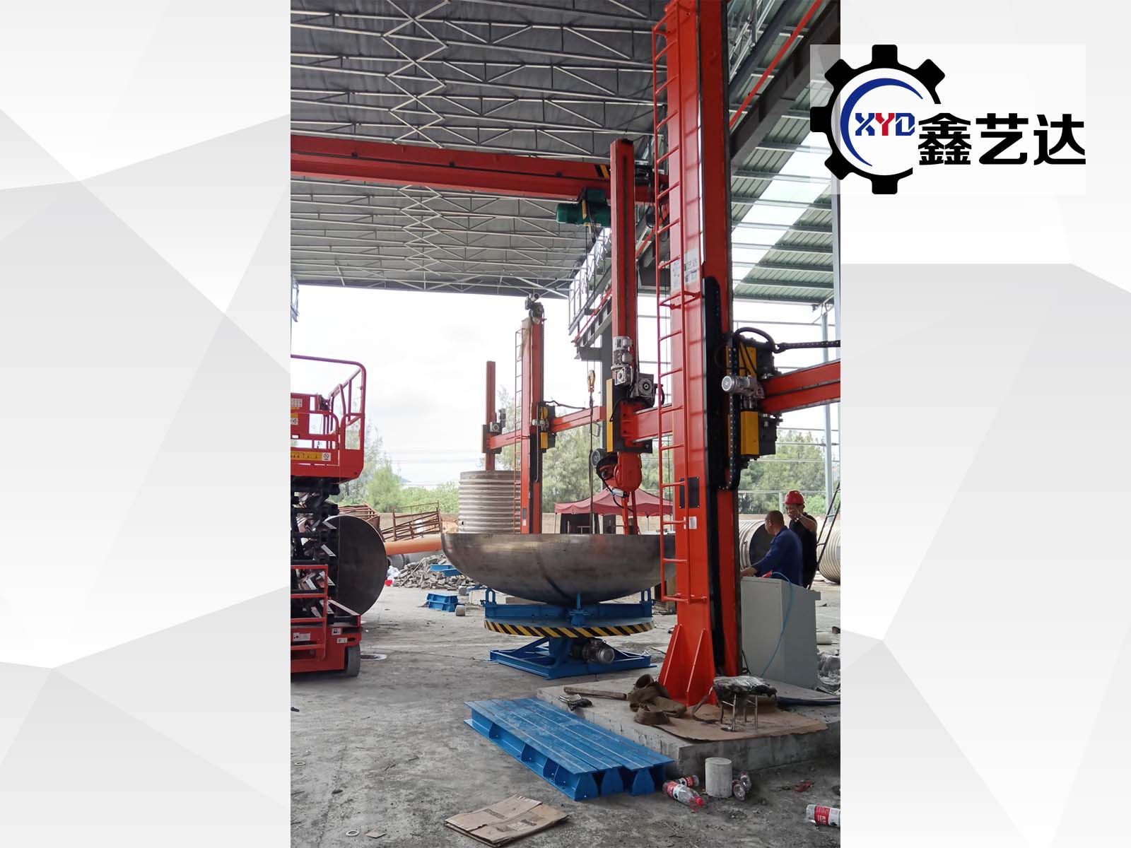 臨?？蛻簟竟I(yè)罐體拋磨機(jī)】順利驗(yàn)收